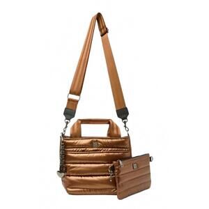 NEW THINK ROYLN women's escapade bag in pearl chestnut